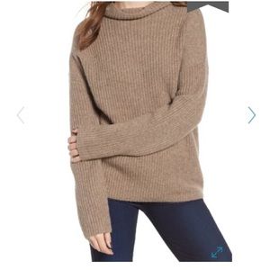 Trouve Rib Funnel Neck Sweater
